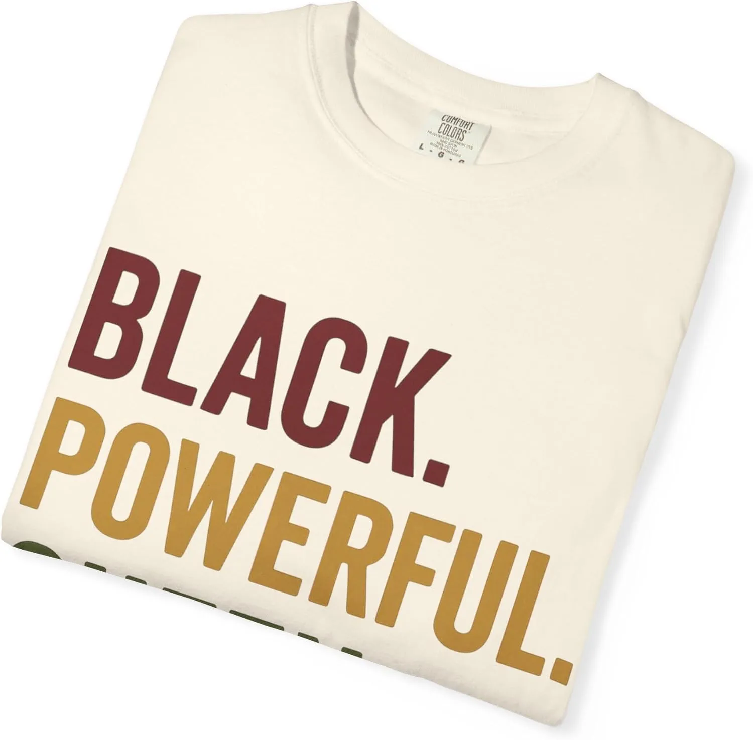 Black Powerful Queen Free Juneteenth Shirt  Bold Afrocentric Pride T-Shirt for Women Celebrating Freedom & Strength