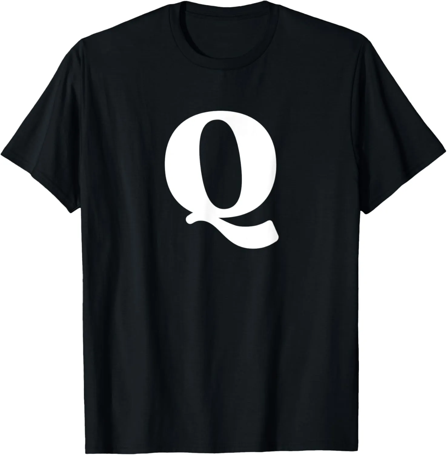 Bold Letter Q - Alphabet Characters Big Font Capital Letters T-Shirt
