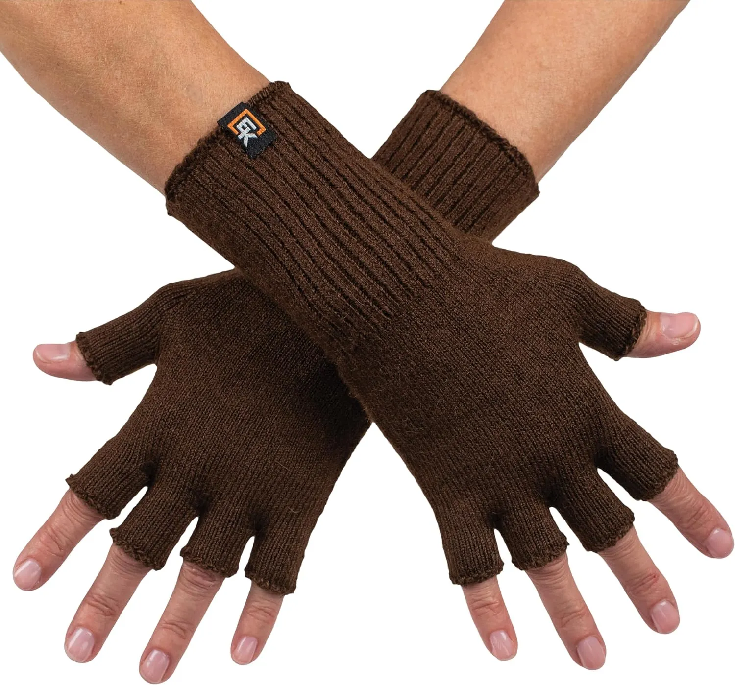 Evolution Knitwear Alpaca Knit Fingerless Gloves for Women - Super Soft Baby Alpaca - Made in the USA - Small