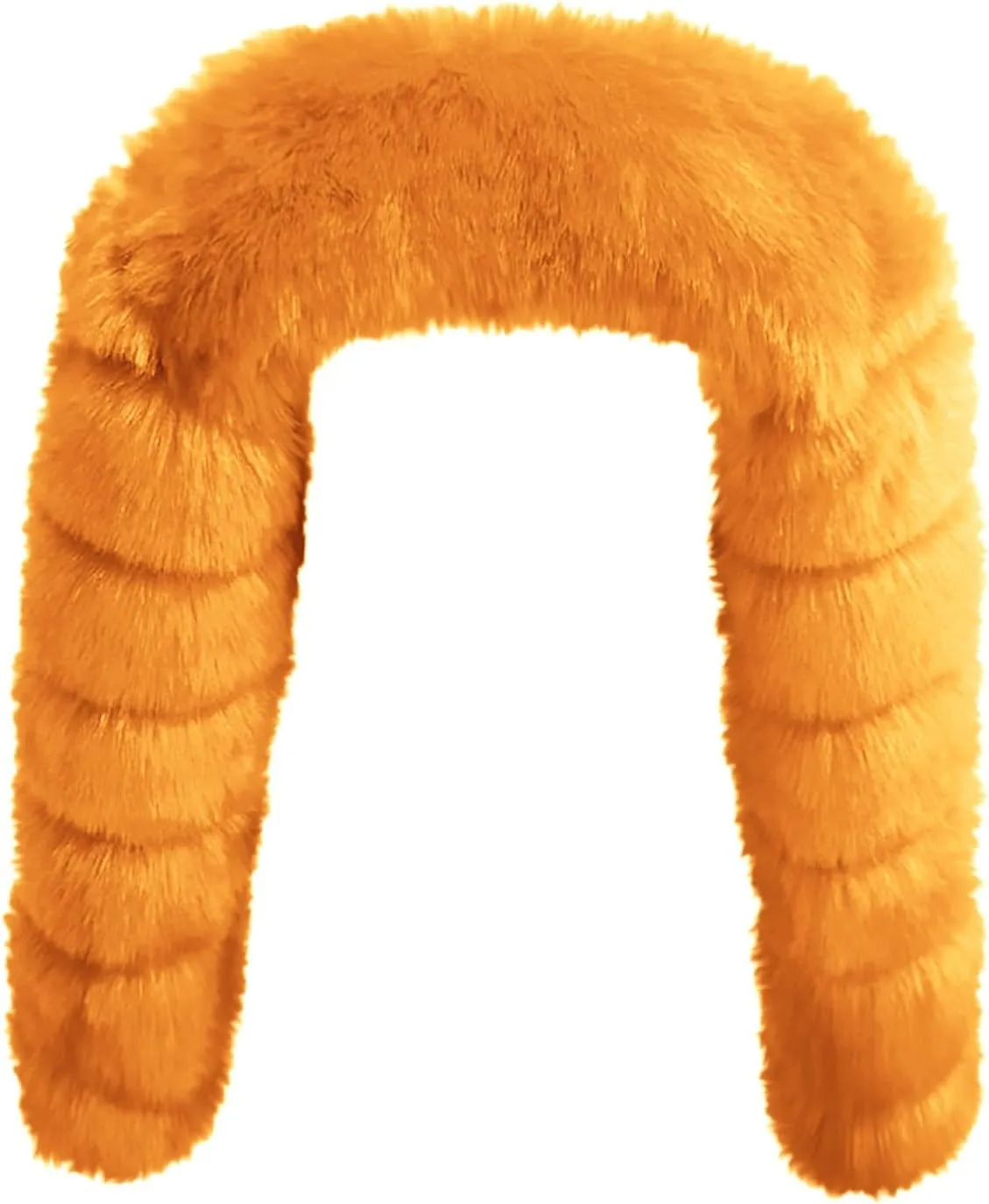 HGps8w Women's Faux Fur Winter Coats Luxury Cropped Jackets - Long Sleeve Shaggy Warm Outerwear Short Shrug Overcoat