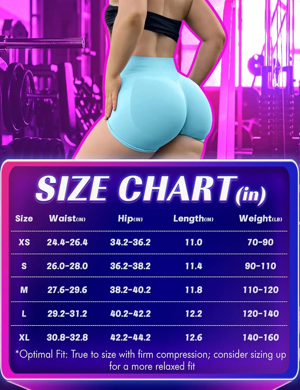 Impact Gym Shorts Women 4.5" Workout Shorts Scrunch Butt Lifting Seamless Booty Shorts Yoga Shorts Biker Shorts