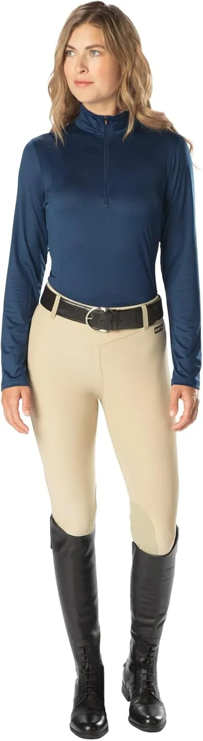 Kerrits Women's Ice Fil Lite Long Sleeve Shirt  Cooling Sun Protection Shirt for Horse Riding, Golf, Hiking