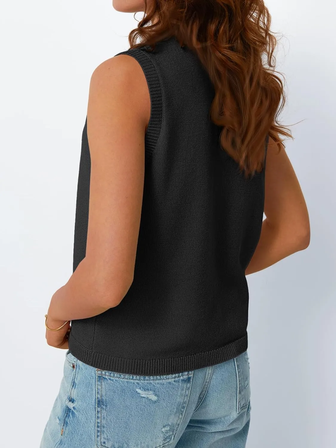 LILLUSORY Womens Vest Tops Knit Sleeveless Sweaters Button Down V Neck Casual Clothes Trendy Summer Outfits 2025