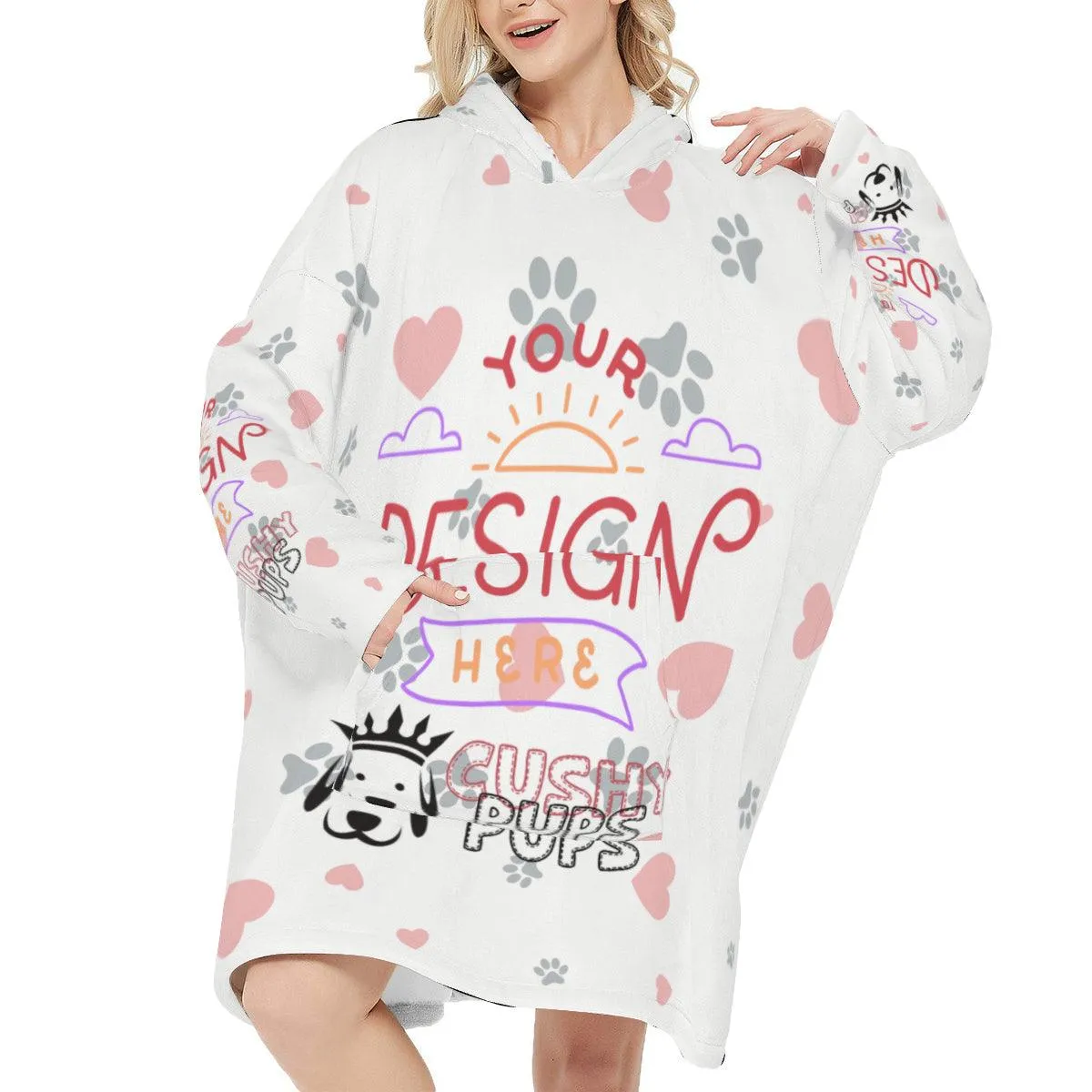 Printed Hoodies, Personalized Sweatshirts, Custom Zip Up Hoodies, High Quality Custom Hoodies - Cushy Pups