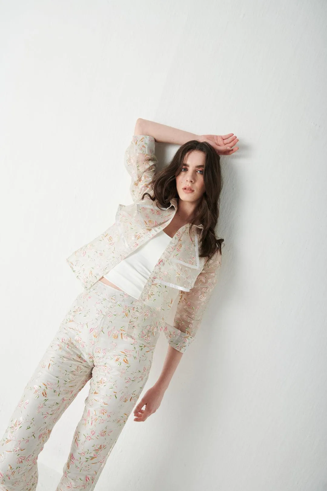 Printed Ruffle Shirt