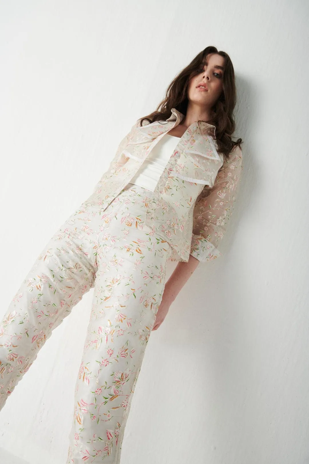 Printed Ruffle Shirt