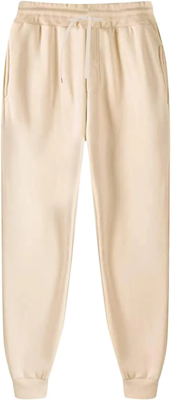 Sweatpants for Men Joggers, Mens Casual Sweatpants with Pockets Stretch Waist Tapered Trousers Athletic Outdoor Pants