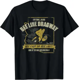 Vintage Bee Dragway Arizona Drag Racing Distressed T-Shirt