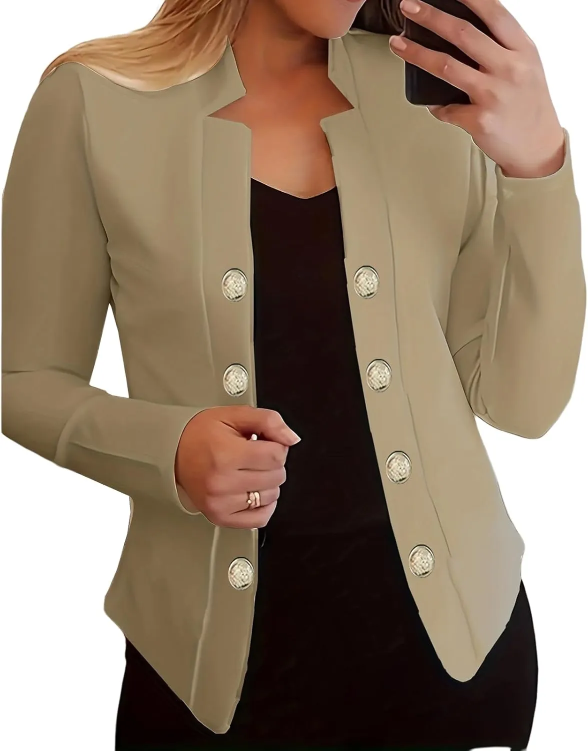 Womens Blazers for Work Casual Jacket Office Business Blazer Jackets Open Front Lightweight Long Sleeve Fall Outfits