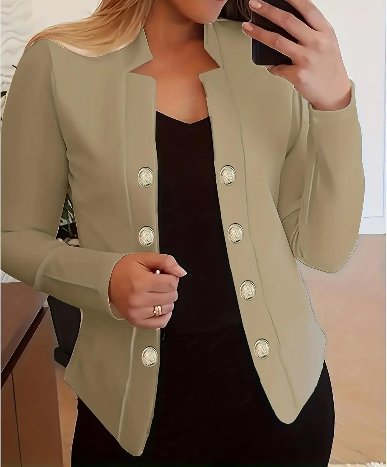 Womens Blazers for Work Casual Jacket Office Business Blazer Jackets Open Front Lightweight Long Sleeve Fall Outfits