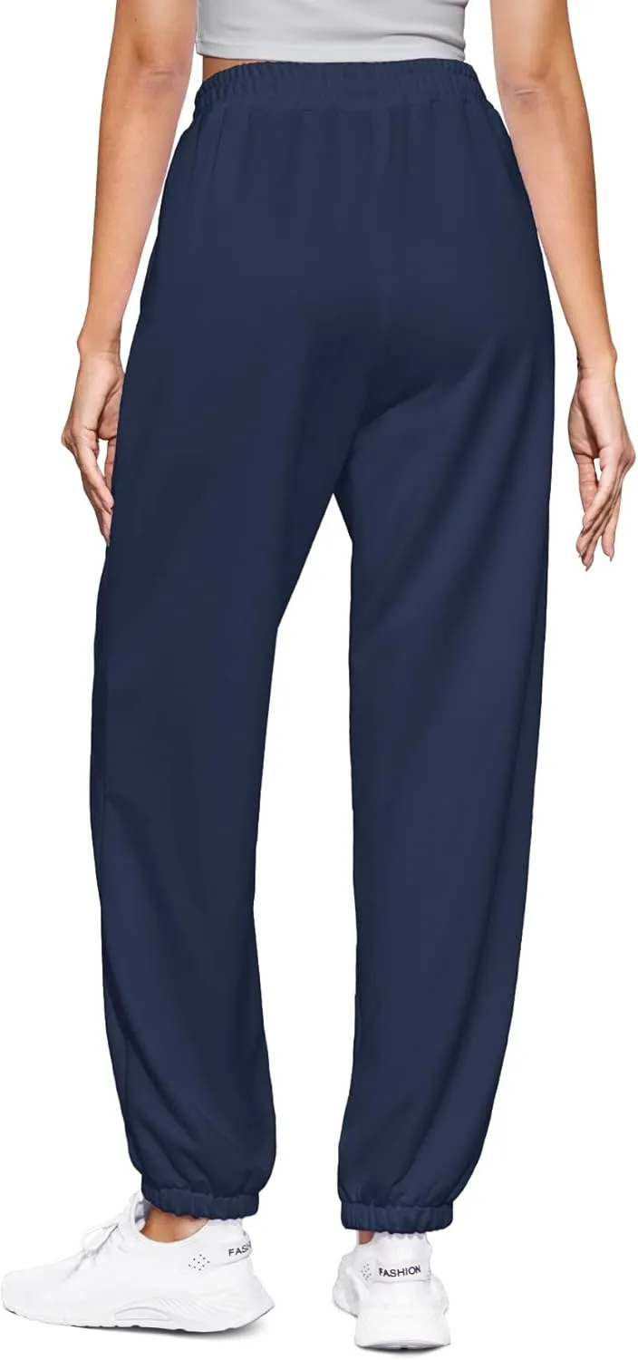 Women's High Waist Baggy Sweatpants Lounge Drawstring Workout Pants with Pockets Sweats for Women Running Joggers