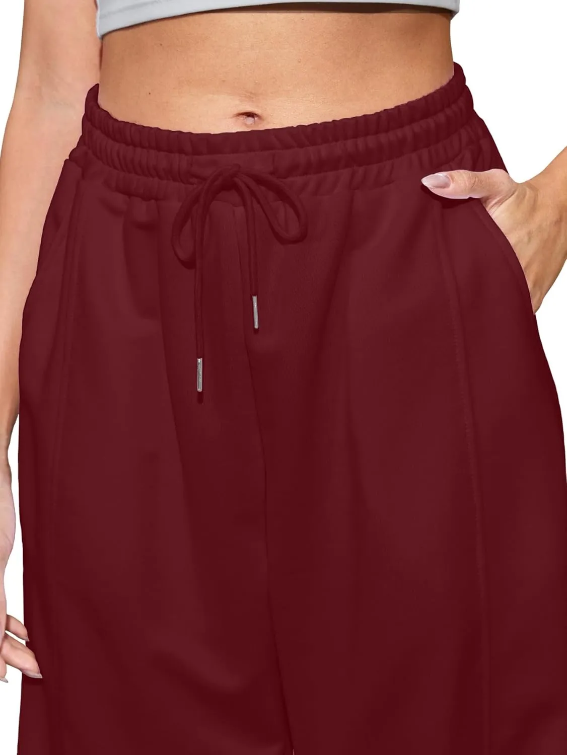 Women's High Waist Baggy Sweatpants Lounge Drawstring Workout Pants with Pockets Sweats for Women Running Joggers