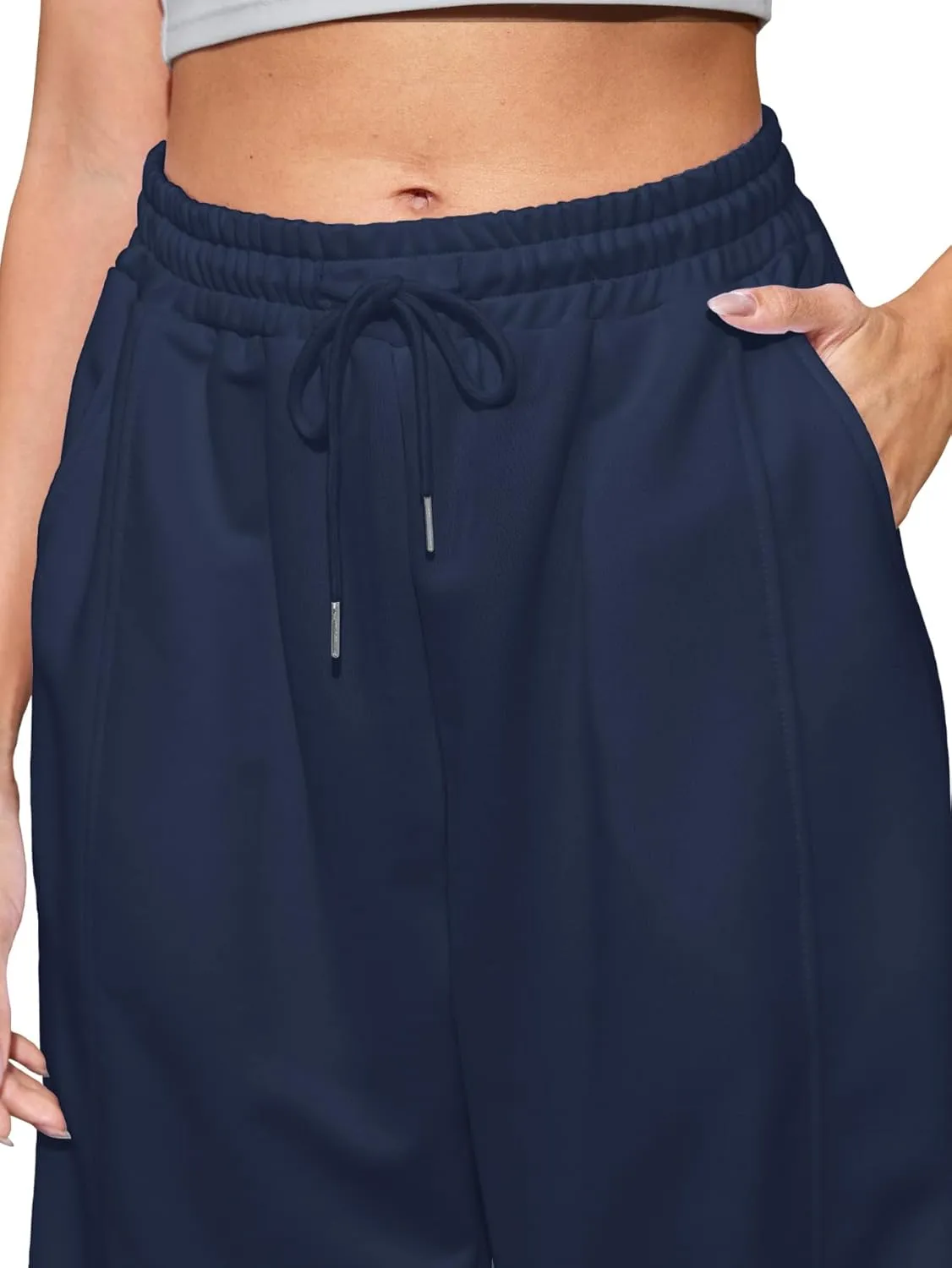 Women's High Waist Baggy Sweatpants Lounge Drawstring Workout Pants with Pockets Sweats for Women Running Joggers